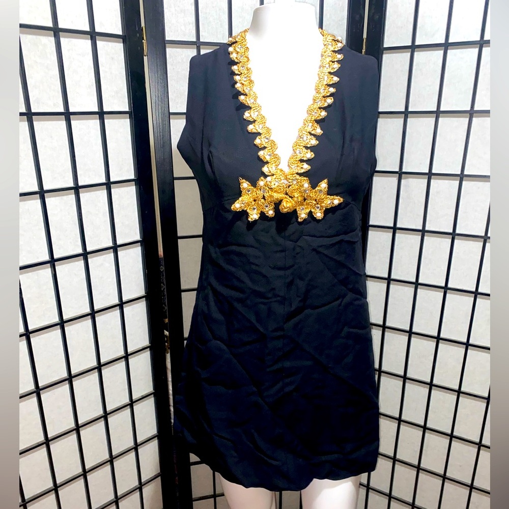 Saks Fifth Avenue Black Mini Dress